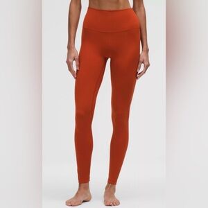 Lululemon Align High Rise Pant 25” (size 6) in color rust * please read